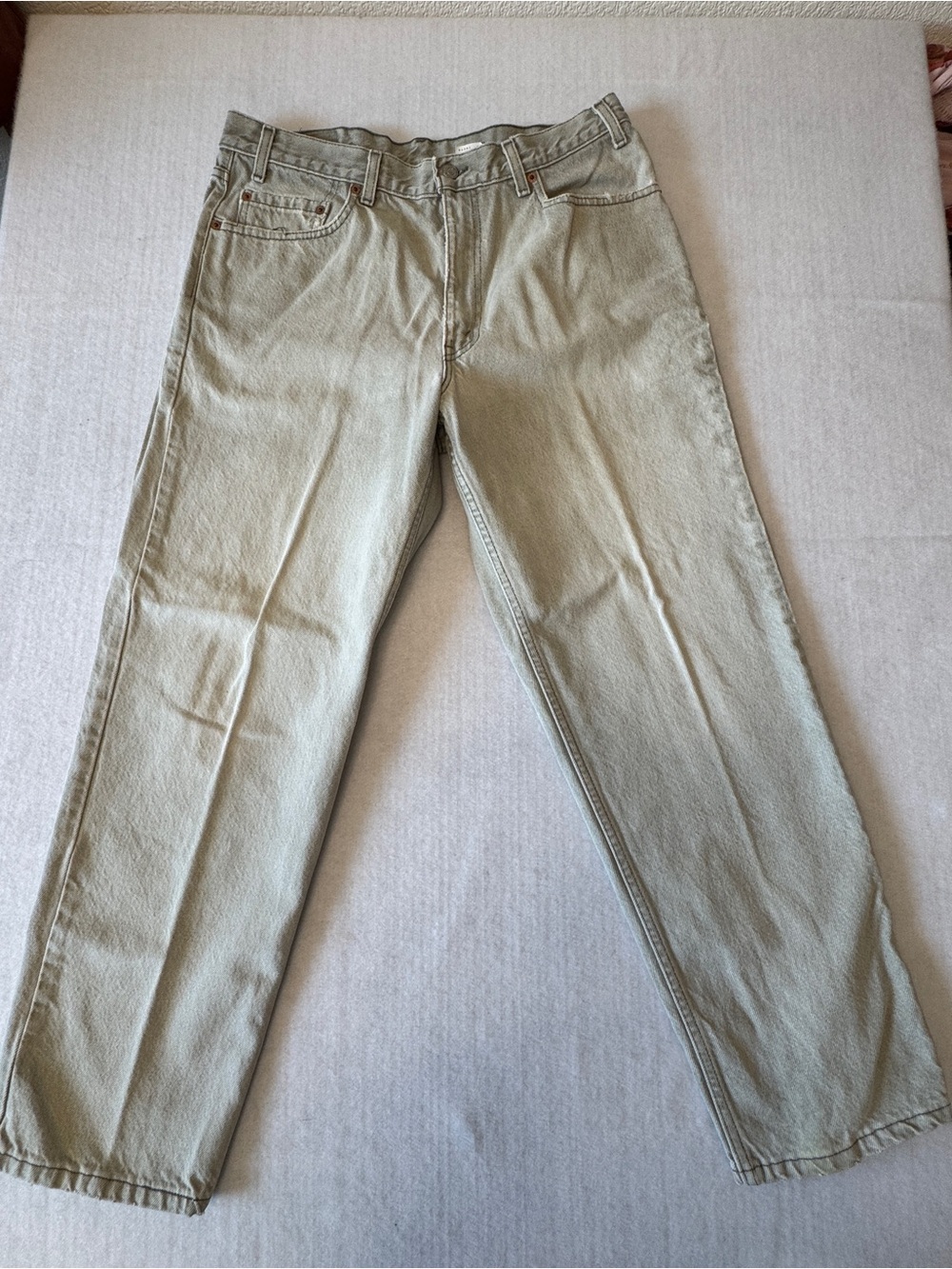 Vintage Levi's Light Olive Straight-Leg Chinos